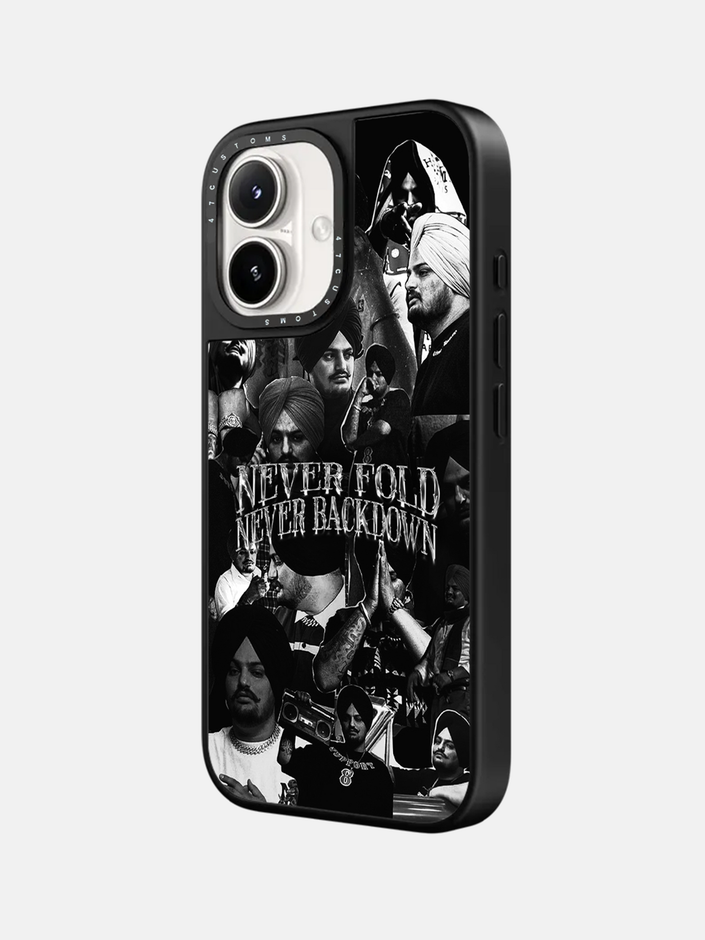 NEVER FOLD NEVER BACKDOWN GLASS CASE