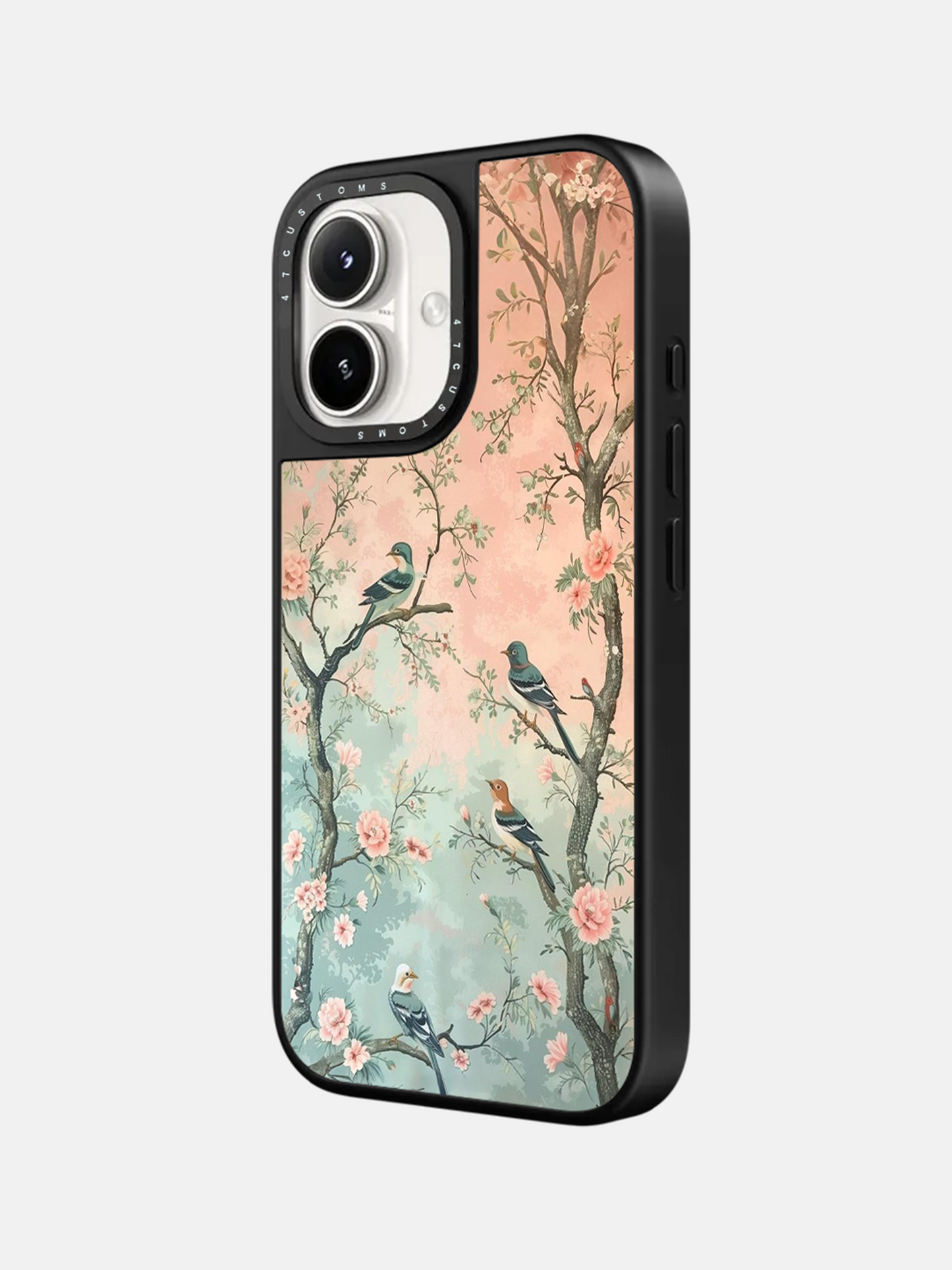 BIRDSONG BLOSSOMS GLASS CASE